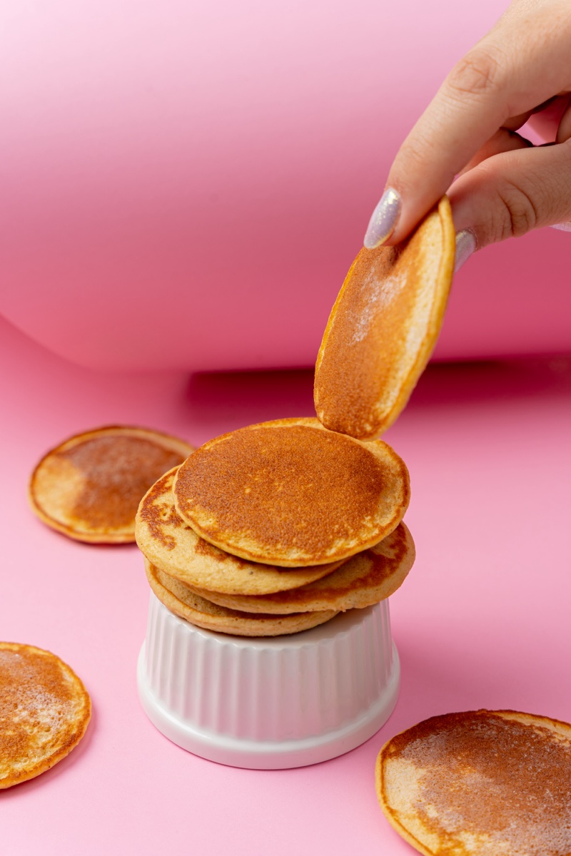 Pancakes de Maduro servido
