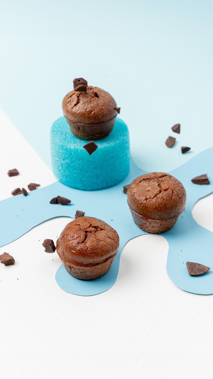 Muffin de Chocolate servido