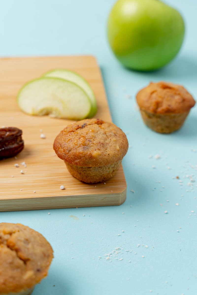 Muffin de Manzana servido